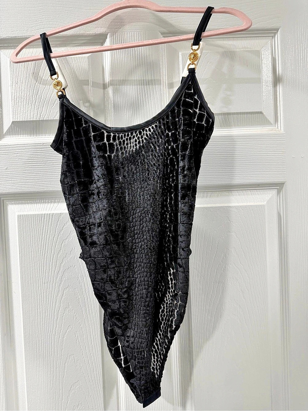 Versace One-Piece Swimsuit Black Size 3 NWT